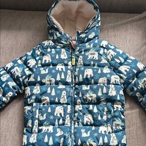 Gymboree Blue Polar Bear Kids Puffer Jacket